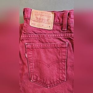 Levi's 550 Vintage 90's Burgundy Jeans
